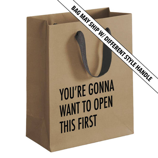Open First Gift Bag