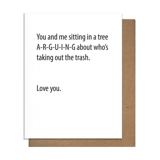 You and me Arguing Card