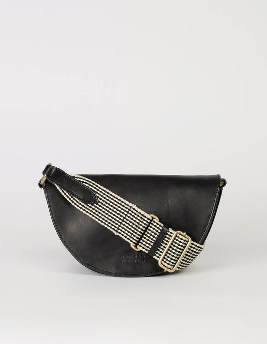 Laura - Black Classic Leather (two straps)