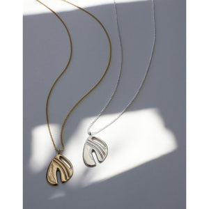 Abstract Monstera Necklace