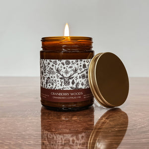 Cranberry Woods | 8oz Amber Jar Soy Candle