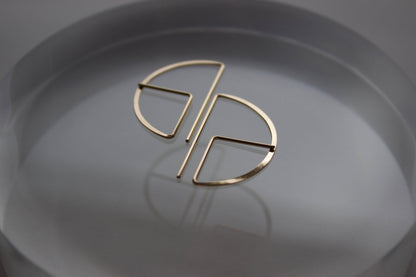 Sm. Round Profile Earrings: 14K Gold Fill