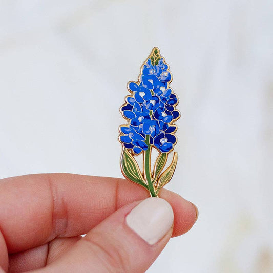 Bluebonnet Floral Enamel Pin