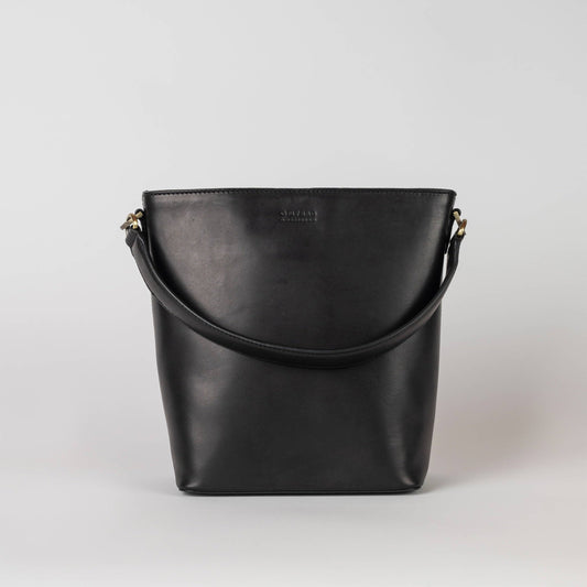 Bobbi Bucket Bag Maxi - Black Classic Leather