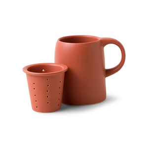 Ceramic Tea Infuser Mug - Terracotta, 11 oz