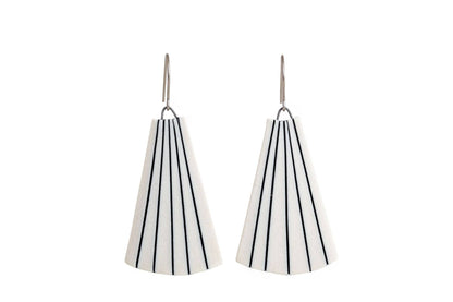 Jenna Vanden Brink Ceramics - Pinstripe Fan Drops