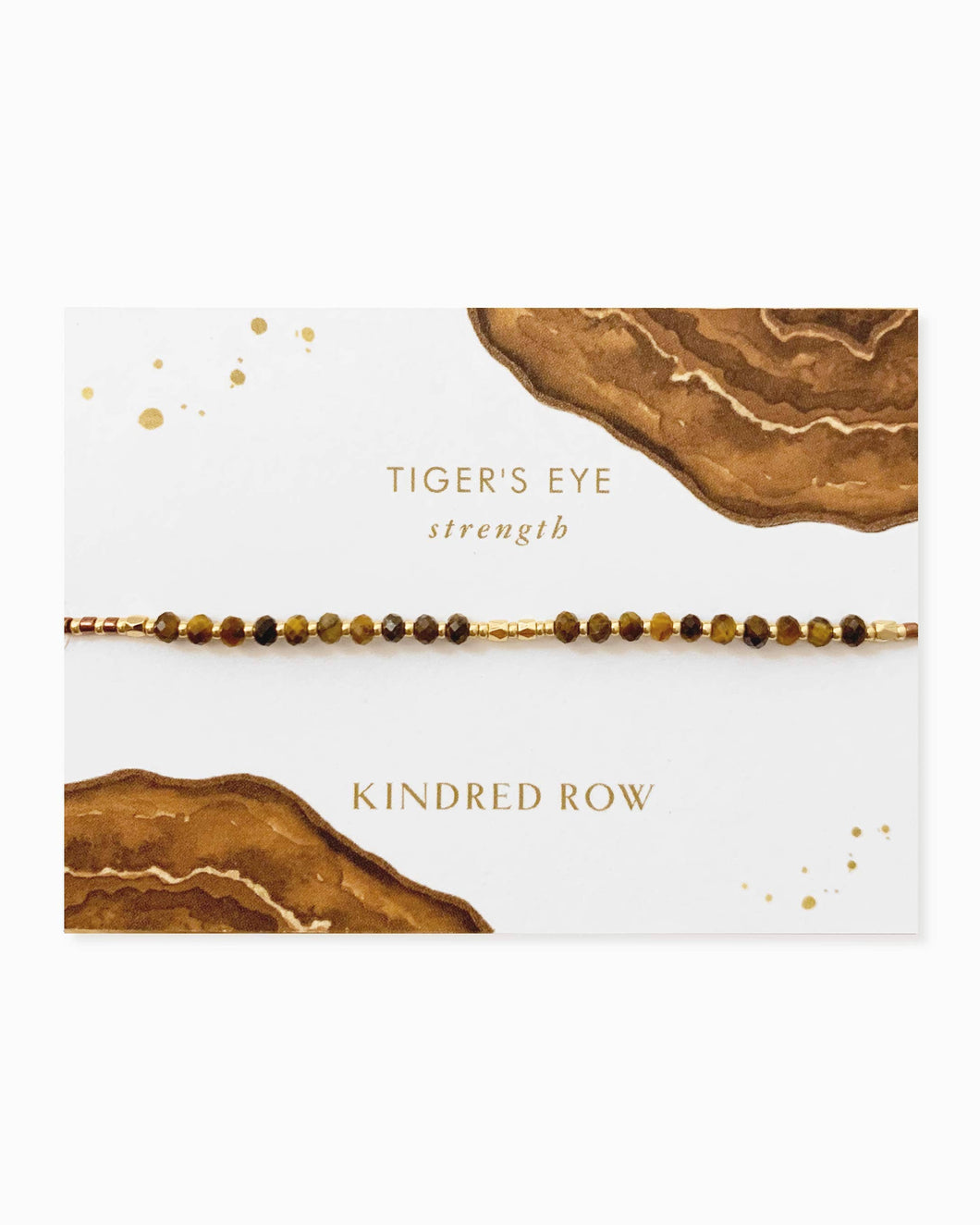 Kindred Row - Tiger's Eye Healing Gemstone Stacking Bracelet