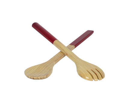 Large Bamboo Server Set: Red