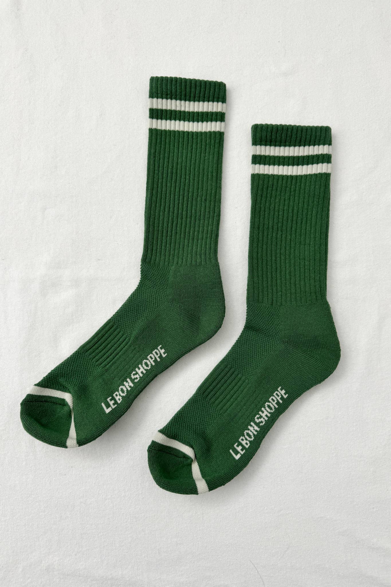 Extended Boyfriend Socks: Moss