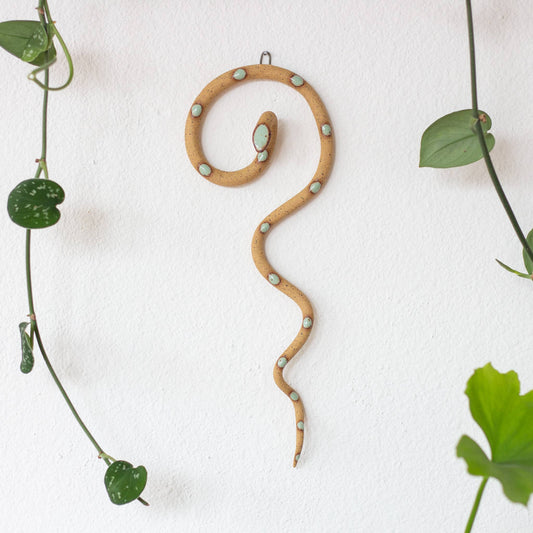 Carter & Rose Ceramic Wall Snake, Medium