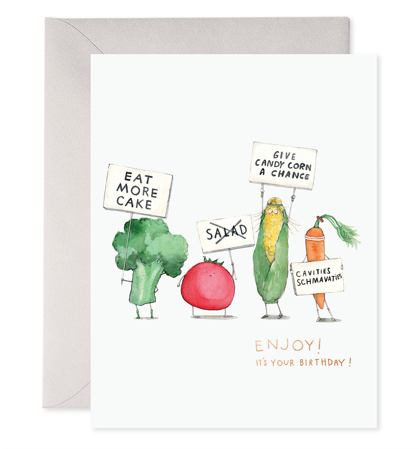 Veggie Strike Birthday Card