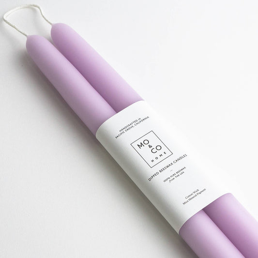 Tapered Dipped Candles | Lilac