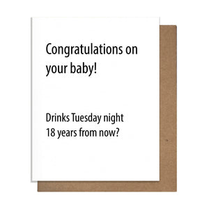 Pretty Alright Goods - Baby Drinks - Baby Card