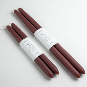 Tapered Dipped Candles | Burgundy