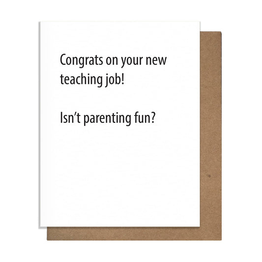 Congrats on Teaching Job - Baby Card